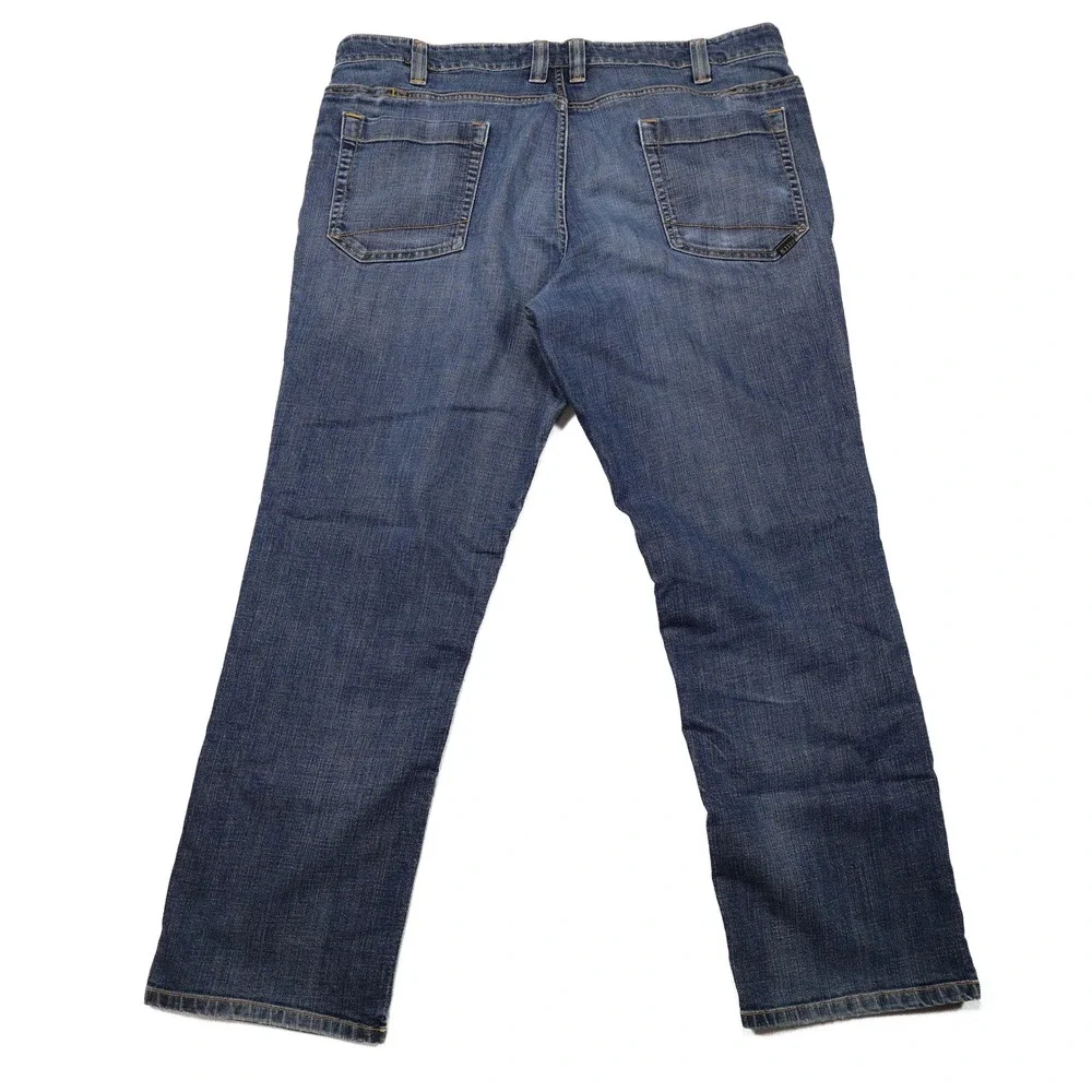 5.11 TACTICAL Men's Size 40x30 Medium Wash Denim 7-Pocket Straight Leg Jeans